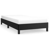 Bed Frame without Mattress Black 100x203 cm Twin XL Faux Leather 346930