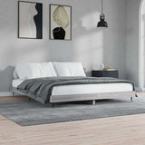 Bed Frame without Mattress Grey Sonoma 200x200 cm Engineered Wood 832219