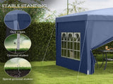 3 x 3 Pop Up Gazebo, Water and UV Resistant Party Tent Camping Canopy Marquee with Carry Bag, T3398P314669