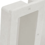 Shower Niche with 2 Compartments Matt White 41x51x10 cm 151396