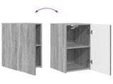 TV Cabinet Set 8 pcs Grey Sonoma Engineered Wood 3409138