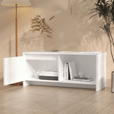 TV Cabinet White 90x35x40 cm Engineered Wood 809782