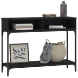 Console Table Black 100x30,5x75 cm Engineered Wood 833388