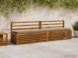 2-Piece Bench Cushions VUGHT 2 pcs 100% Polyester Taupe 950931