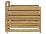 Outdoor Sofa Set Solid Acacia Wood White 3439101