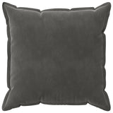 Cushion Cover 6 pcs HOUTEN Dark Grey 80 x 80 cm Velvet 921584