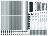 Welded Wire Fence with Concrete Base 100 x 0.8 m 3353584