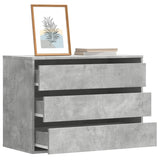 Corner Chest of Drawers Concrete Grey 80x41x58 cm Engineered Wood 852855