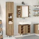 ZNTS 3 Piece Bathroom Furniture Set Artisan Oak Engineered Wood 3328570