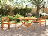 Folding Garden Table 110x75 cm Solid Wood Acacia 4004911