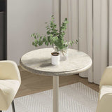 Table Top Grey Marble 50 cm diameter Durable Table Top Round 149194