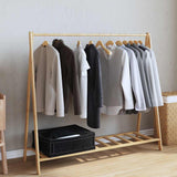 Clothes Rack with Shelves 106x34x102 cm Bamboo 4008904