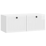 Wall-Mounted TV Cabinet High Gloss White 78.5 x 31 x 30 cm 898039