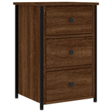 ZNTS Bedside Cabinet Brown Oak 40x36x60 cm Engineered Wood 826001