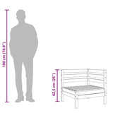 Garden Sofas Corner 2 pcs Solid Wood Douglas 837989