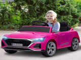 Audi Q8 e-tron Sportback Licensed 12V Ride on Car w/ Remote, 4 Spring Suspension Wheels, Headlights, T3398P378943