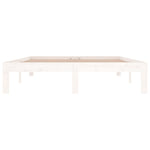Bed Frame without Mattress White 135x190cm Double 810341
