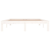 Bed Frame without Mattress White 135x190cm Double 810341