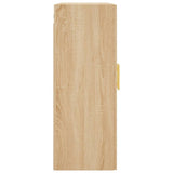 Wall Mounted Cabinet Sonoma Oak 69.5x34x90 cm 828415