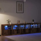 LED Sideboard Old Wood 283 x 37 x 67 cm Engineered Wood 3333113