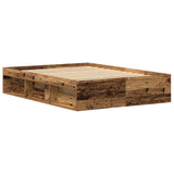 Bed Frame without Mattress Old Wood 135x190 cm Engineered Wood 3329315