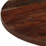 Table Top 70x3.8 cm Round Solid Wood Reclaimed 370041