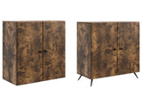 Cabinet Set 2 pcs Smoked Oak Engineered Wood 3416867
