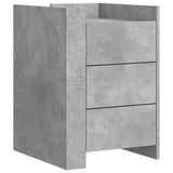 ZNTS Bedside Cabinet Concrete Grey 45x50x65 cm Engineered Wood 848307