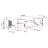 LED TV Cabinet Sonoma Oak Engineered Wood 897347