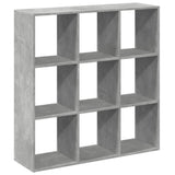 Room Divider Bookcase Concrete Grey 102x29x103.5 cm Engineered Wood 858042