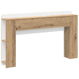 Headboard Cabinet with Storage Artisan Oak Engineered Wood 8001209