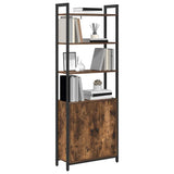 Book Cabinet Smoked Oak 60 x 24 x 161 cm Engineered Wood 883858