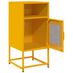 ZNTS Bedside Cabinet Mustard Yellow 36x39x78 cm Cold-rolled Steel 853413