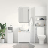 Bathroom Cabinet White 60x33x61 cm Engineered Wood 802642