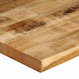 Table Top Live Edge 110x80x3,8 cm Solid Wood Rough Mango 370701