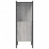 Bookcase Grey Sonoma 72x28x77.5 cm Engineered Wood 838881