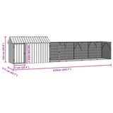 Bird Cage Anthracite 619 x 111 x 142 cm Galvanised Steel 3325149