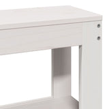 Bed Frame without Mattress White 140x190 cm Solid Wood Pine 3306433