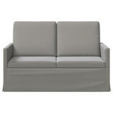 2 Seater Sofa Light Grey 130 x 81 x 82 cm Velvet 42041054