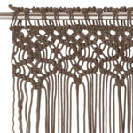 ZNTS Macrame Curtain Taupe 140x240 cm Cotton 323981