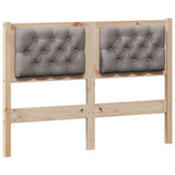 Headboard Other Brown and taupe 120 cm Solid pine wood 879022