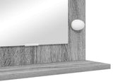 Vanity Mirror Rectangular Grey Sonoma 60 x 55 x 18 cm 868290