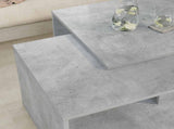 Coffee Table Set 2 pcs Concrete Grey Engineered Wood 8000263