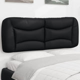 Headboard Cushion Black 135 cm Faux Leather 374641
