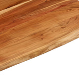 Desk Top 100x80x3.8 cm Rectangular Solid Wood Acacia Live Edge 370316