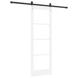 Sliding Door White and Black 73.5 x 211 cm 3332382