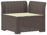 4-Seater Garden Sofa with Cushions Rattan Look PP Light Grey 3443974