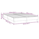 Box Spring Bed Frame Black Double Faux Leather 3121183