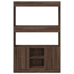Highboard Brown Oak 92x33x140 cm Engineered Wood 3309615