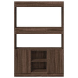 Highboard Brown Oak 92x33x140 cm Engineered Wood 3309615